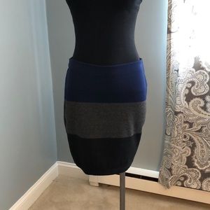 Color block pencil skirt